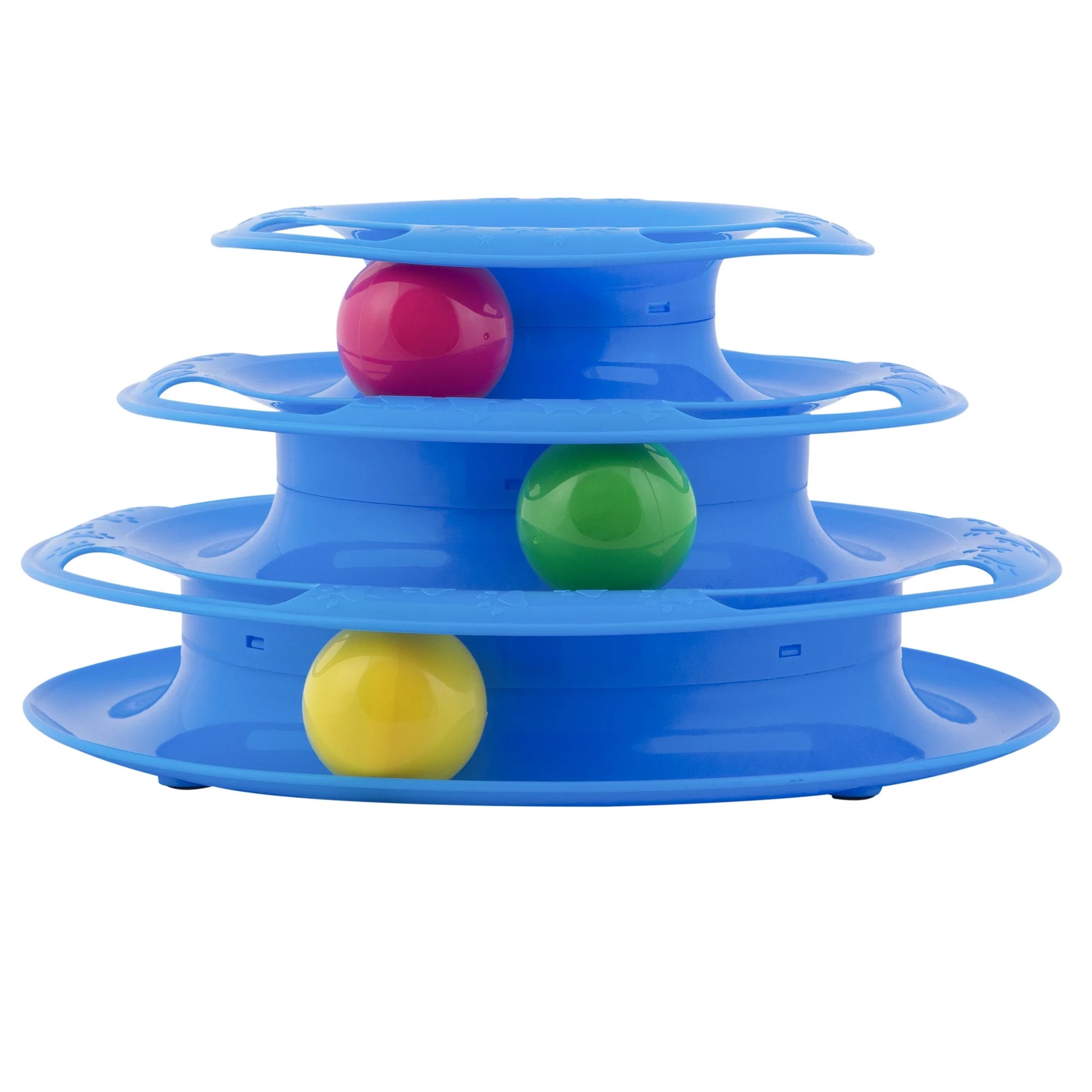 Triple Chase 3 Tier Tower Interactive Ball Toy for Cats and Kittens